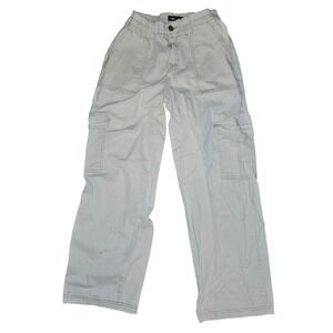 Y2K Style Cargo Pants Almost Famous Beige Women's Medium Relaxed Fit